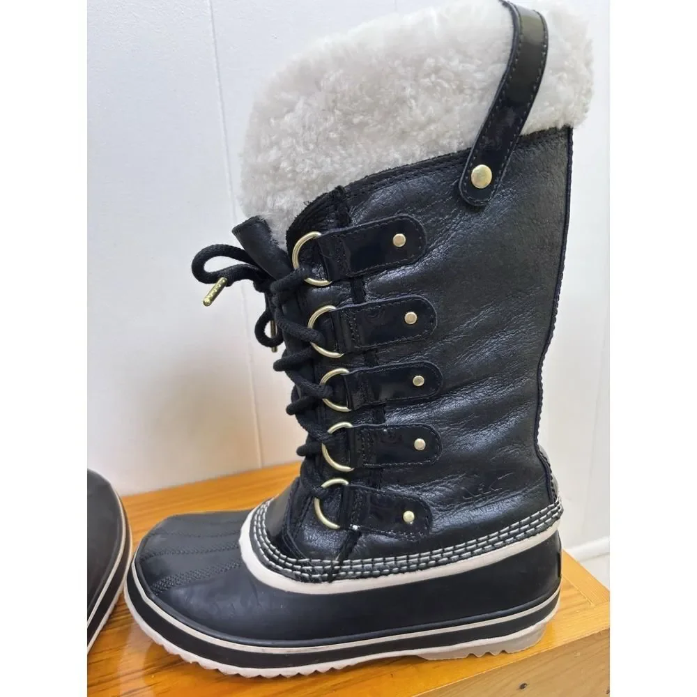 Sorel Joan of Arctic Women's Snow Holiday Boots‎ Black Size 7 US Waterproof